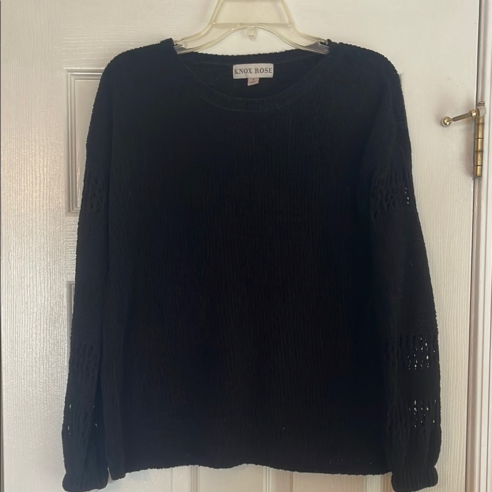 Knox Rose Black Sweater